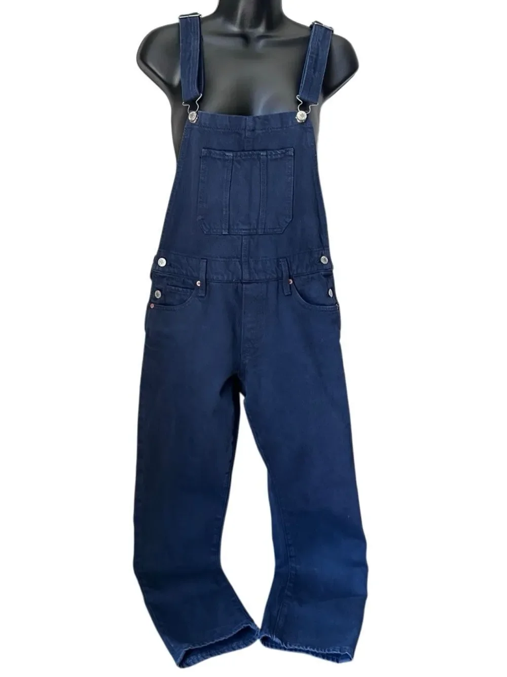 Lucky Brand Boyfriend Overall Dark Denim Size X-Small